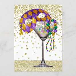 Convite de festas mascarada