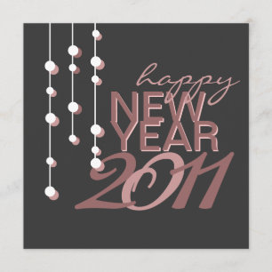 Convite de festas moderno da véspera de ano novo