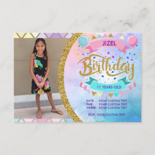 Convite de festas Moderno Pastels