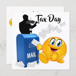 Convite de festas no Dia do Imposto