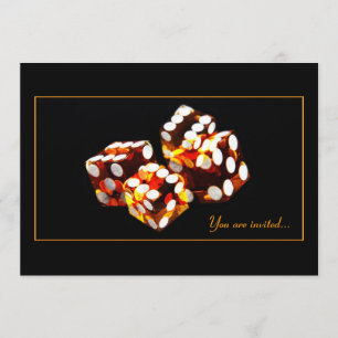 convite de festas noturno do jogo da sorte