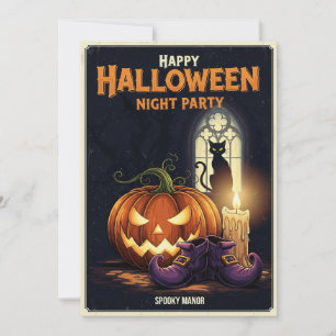 Convite de festas Noturno Spooky