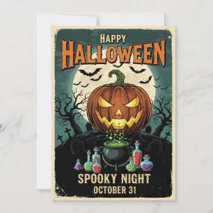 Convite de festas Noturno Spooky