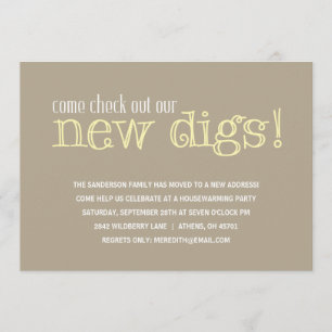 Convite de festas ocasional do Housewarming