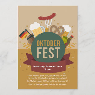Convite de festas Oktoberfest
