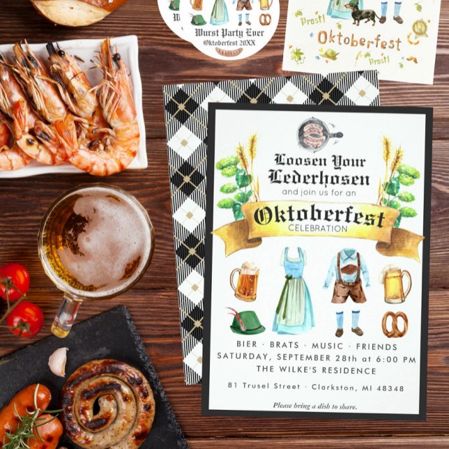 Convite de festas Oktoberfest (Criador carregado)