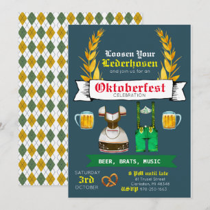 Convite de festas Oktoberfest