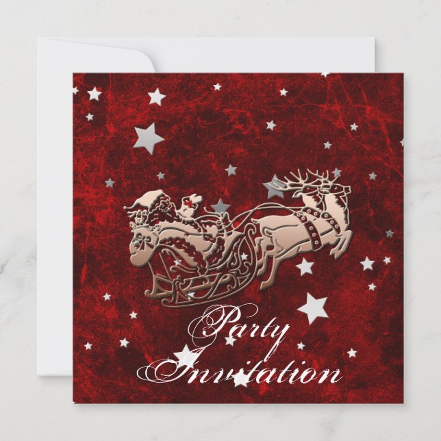 Convite de festas papais noeis (Frente)