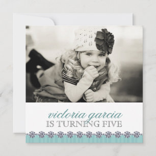 Convite de festas para crianças brancas