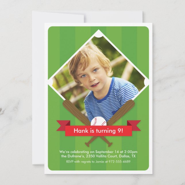 Convite de festas para Crianças em Bateria - Crims (Frente)