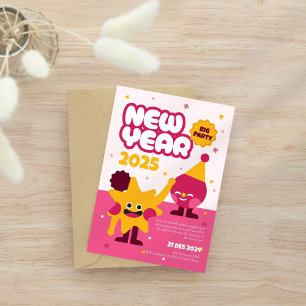 Convite de festas para crianças no início de 2025