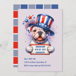 Convite de festas Patriótico Gótico