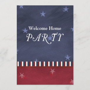 Convite de festas Patriótico ou Militar