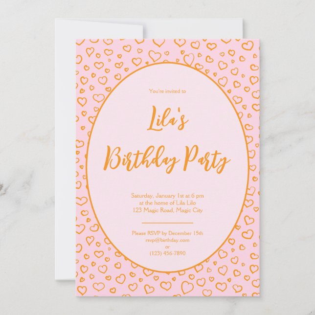 Convite de festas Personalizado (Frente)