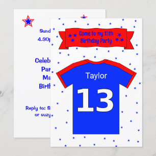 convite de festas personalizado de 13