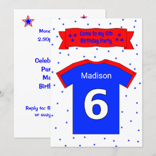 convite de festas personalizado de 6