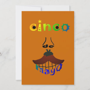 Convite de festas Personalizável Cinco De Mayo