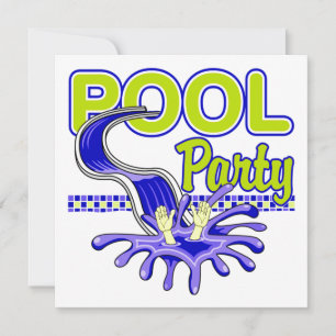 Convite de festas Piscina