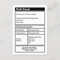 Convite de festas político personalizável