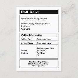 Convite de festas político personalizável