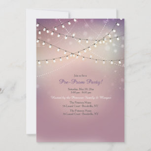 Convite de festas pré-Baile de formatura das luze