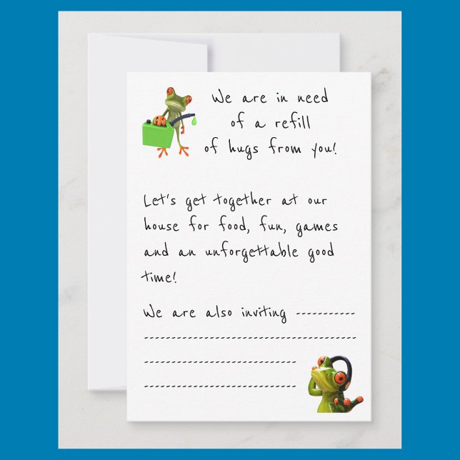 Convite de festas "Precisamos de mais abraços de v (Criador carregado)