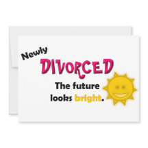 Convite de festas recentemente divorciado