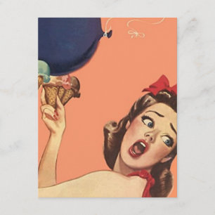 Convite de festas Retro Surprise Qualquer Vazio Oc