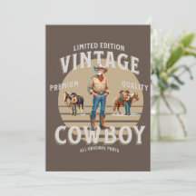 Convite de festas Rodeo Vintage