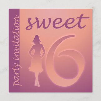Convite de festas roxo do doce 16