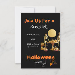 Convite de festas Secreto Adulto de Halloween - Do