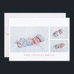 Convite de festas Simples de Batismo Fotográfico<br><div class="desc">Disponível aqui: http://www.zazzle.com/selectpartysupplies</div>