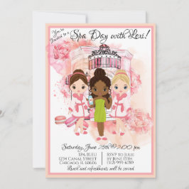 Convite de festas Spa Afro-Americano