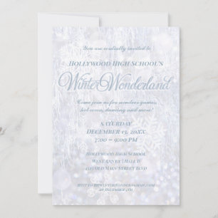 Convite de festas Sparkle da Wonderland de inverno