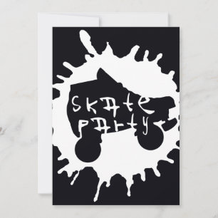 convite de festas Splatz do skate