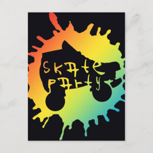 convite de festas splatz do skate