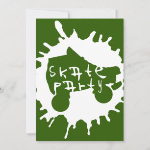 convite de festas Splatz do skate
