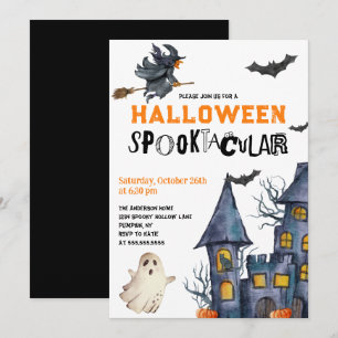 Convite de festas Spooktacular do Halloween