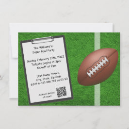 Convite de festas Superbowl