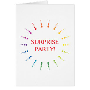 convite de festas surpresa