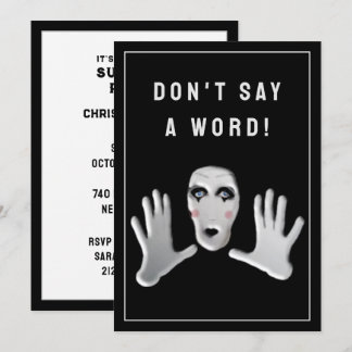 Convite de festas surpresa