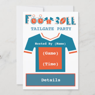 Convite de festas Tailgate de Futebol