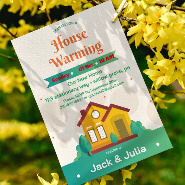 Convite de festas Verde Moderno para o Ensino da C (Criador carregado)