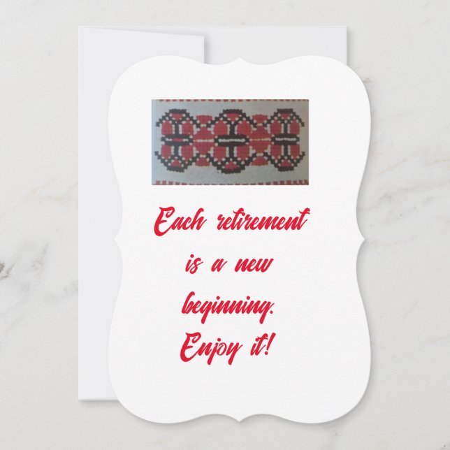 convite de festas vermelho preto e branco (Frente)