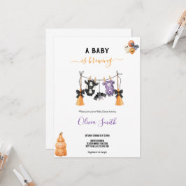 Convite de festas VIBE BABYSHOWER HALLOWEEN