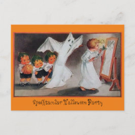 Convite de festas Vintage Halloween Girl