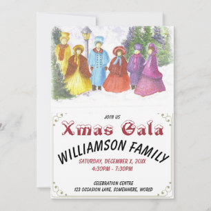 CONVITE DE FESTAS XMAS GALA DE CAROLERS ANTIGOS