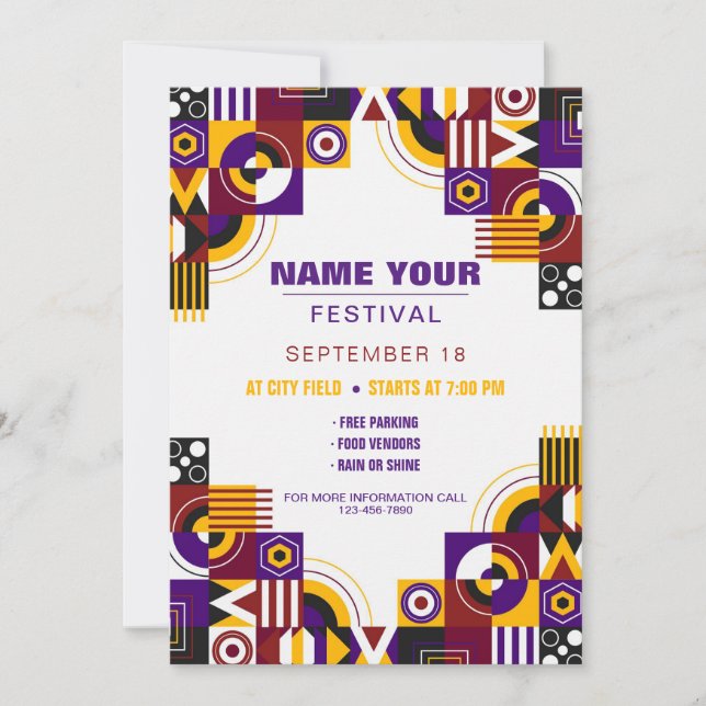 Convite de Festival (Frente)