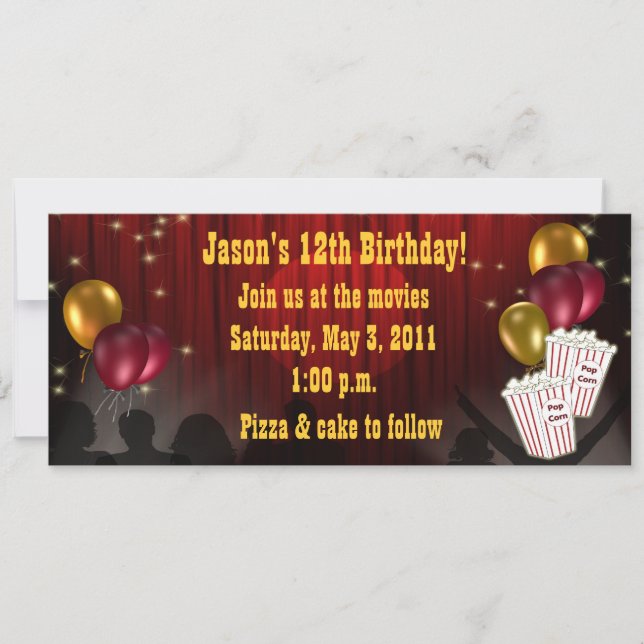 Convite de filme (Frente)