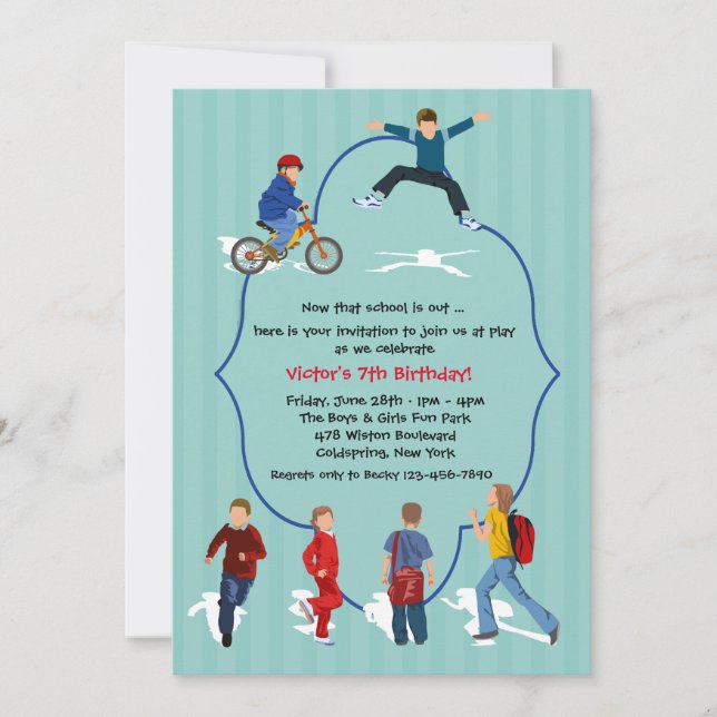 Convite de Fim de Ano Escolar (Frente)